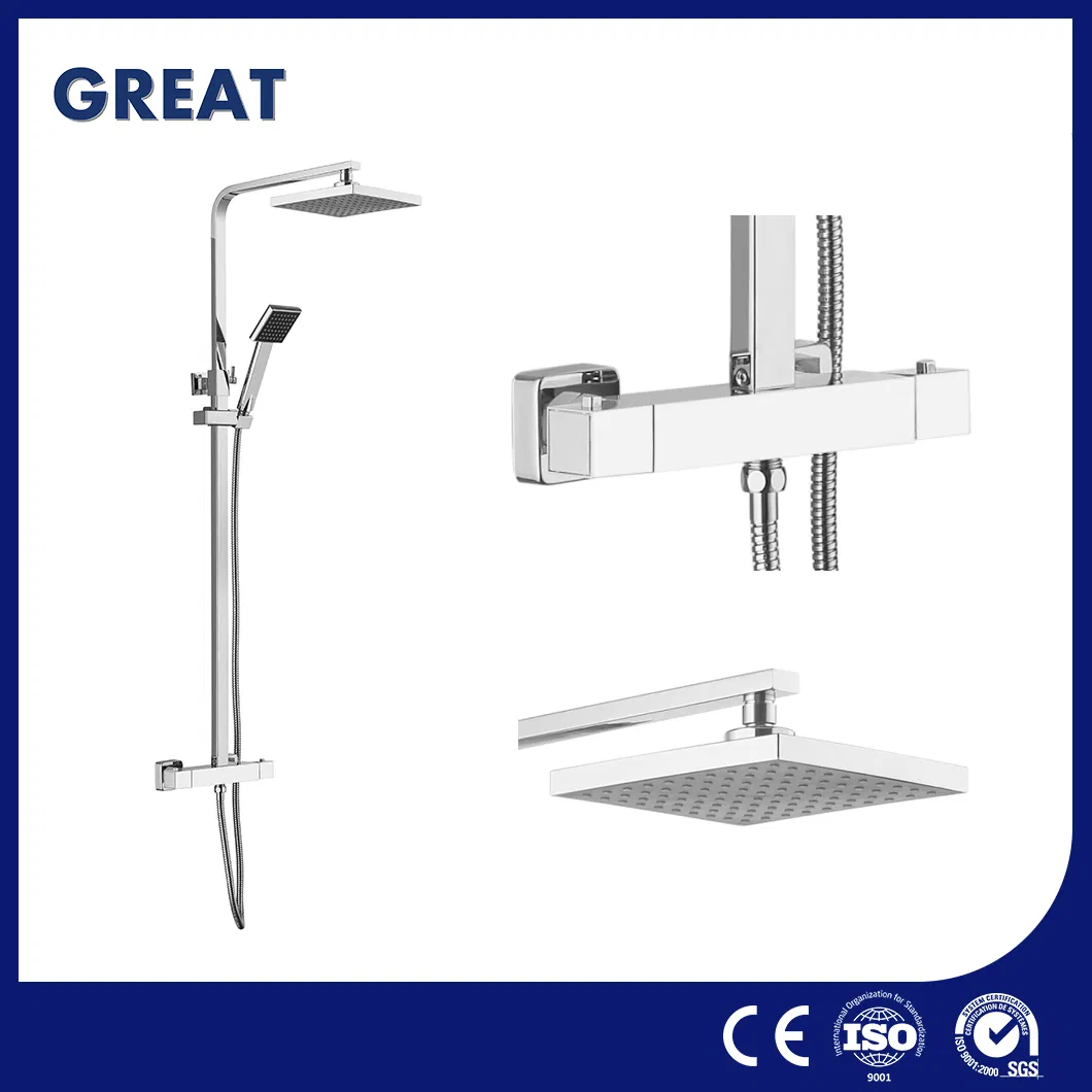 Great Shower Mixer Faucet High-Quality 3 in 1 Shower Column China Gl78002sk Thermostatic Shower Kit Set Oil Rubbed Waterfall Shower Column Manufacturers