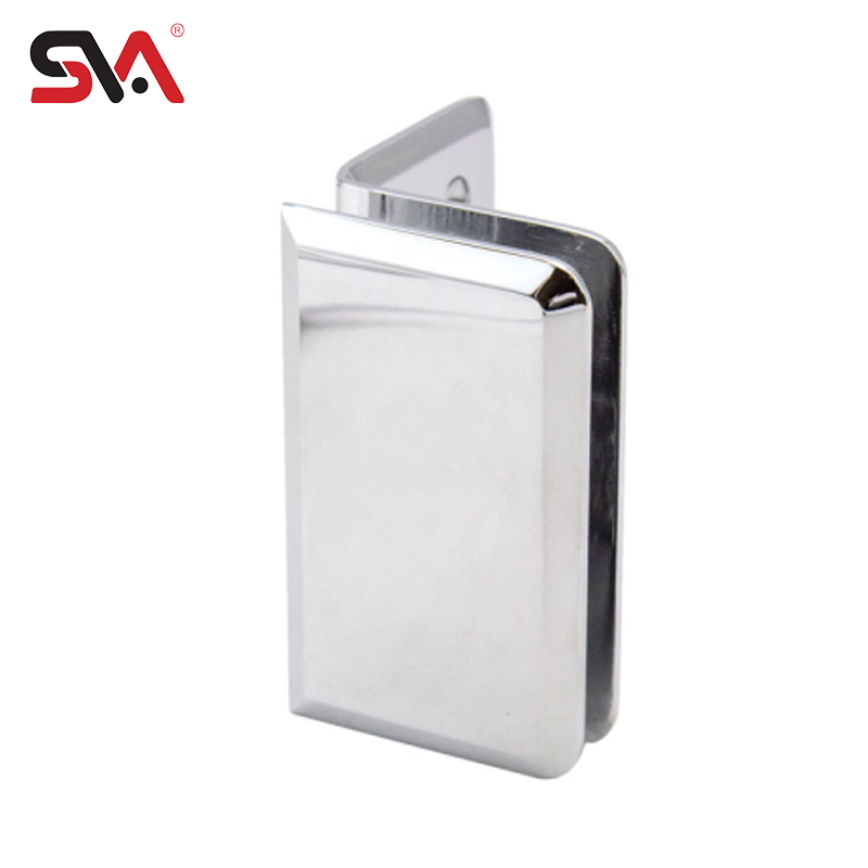 ODM&OEM Factory Direct Sales Beveled Chrome Polished 90-Degree Wall-Mounted 10-12mm Tempered Glass Fixing Clamps