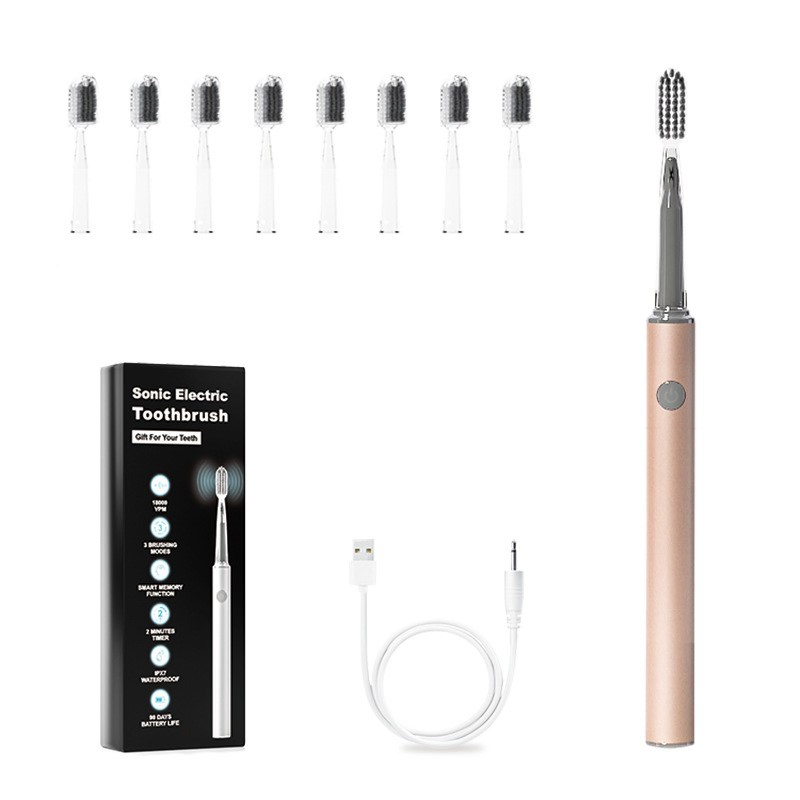 Rechargeable Toothbrush for Adults with Soft Bristle Heads
