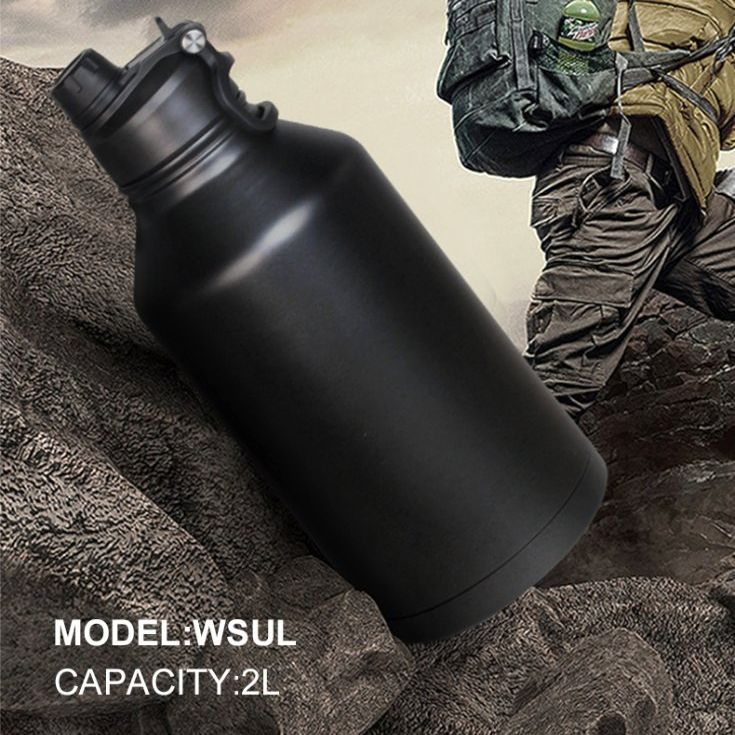 Stainless Steel Vacuum Insulated Sports Flask Leakproof for Outdoor Gym