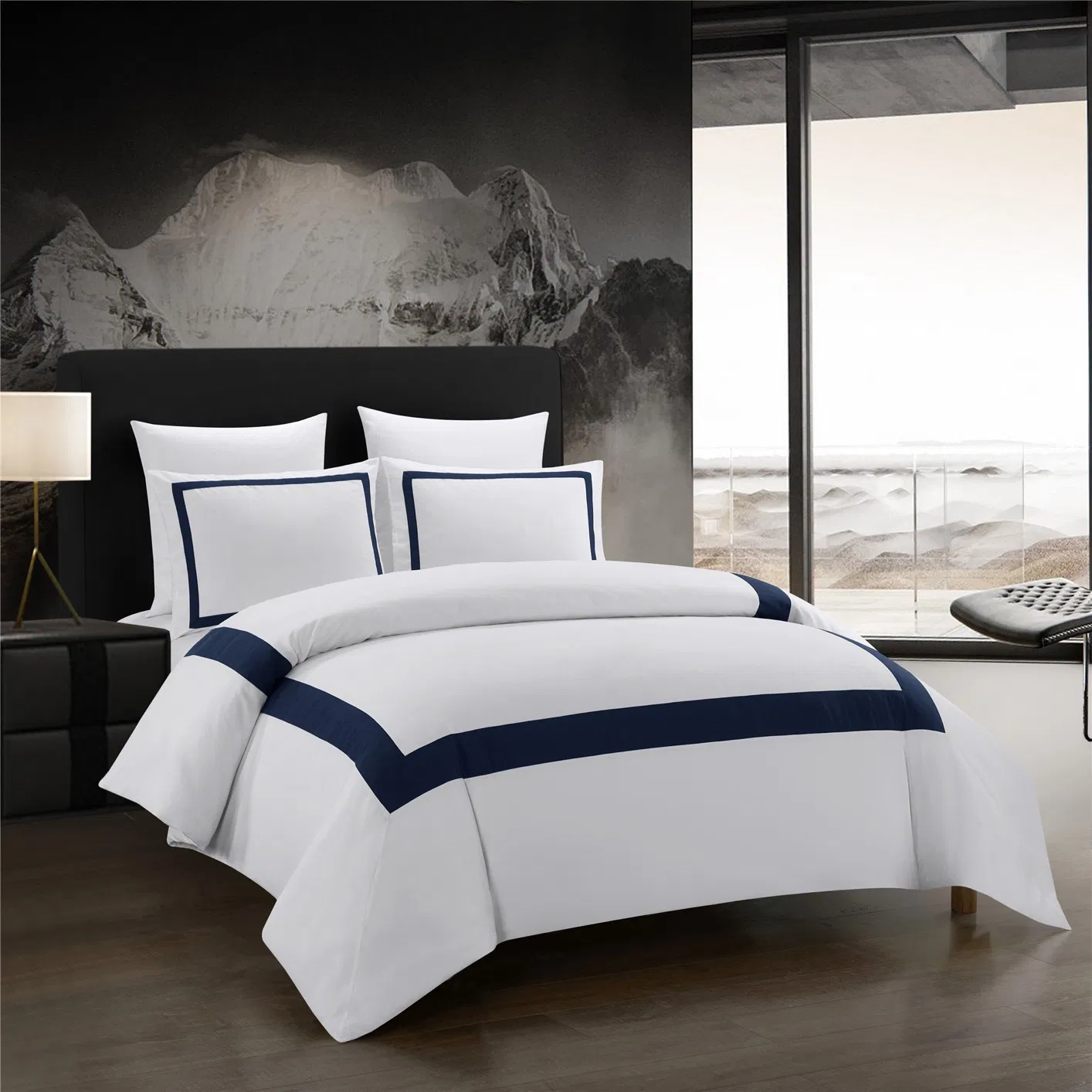 White Polyester Microfiber Home Hotel Textiles Solid Color 3PCS Sabanas Bed Sheets Bedroom Pillowcases Guangdong Custom Duvet Quilt Cover Bedding Set Wholesale