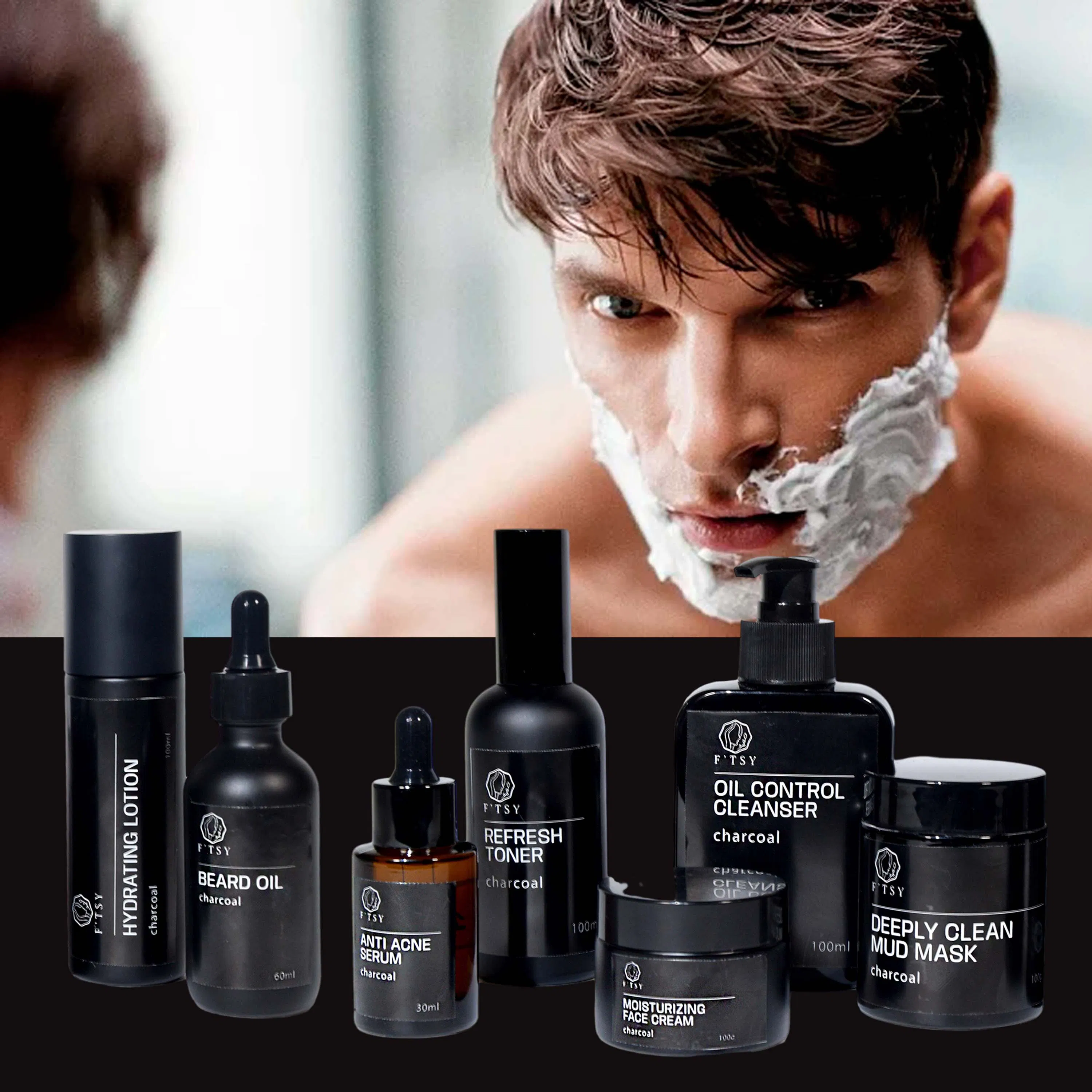 Organic Natural Hydrating Moisturizing Men Skin Care Set