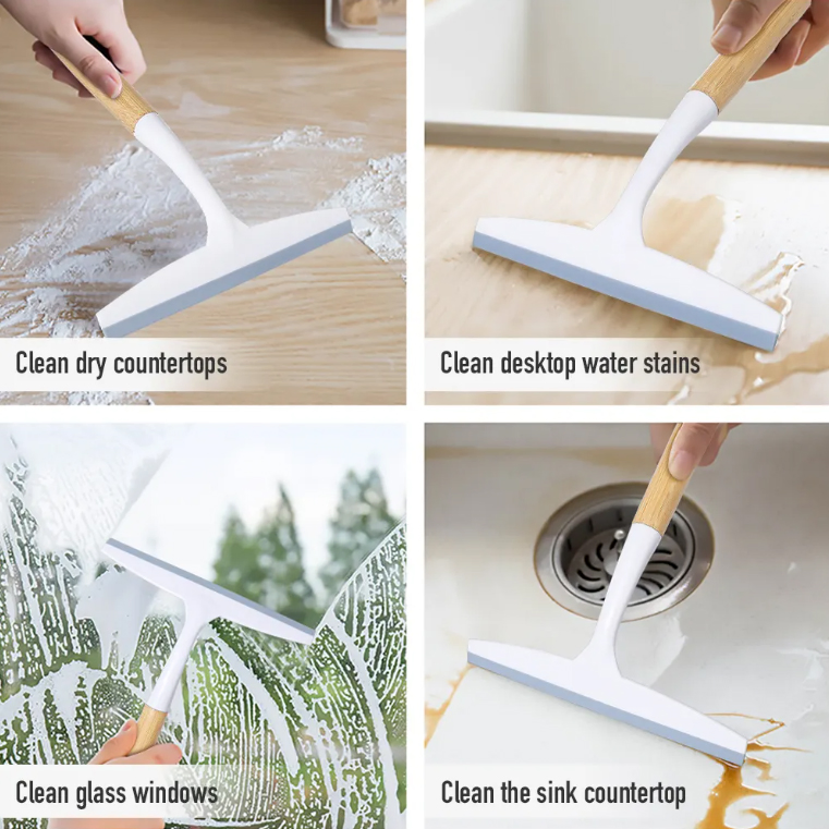 Household Eco-Friendly Handle TPR Window Glass Cleaning Squeegee