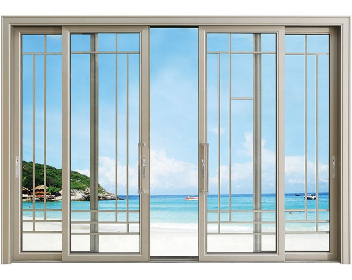 Commercial Residential Lowes Glass Aluminum Bi Folding Sliding Door