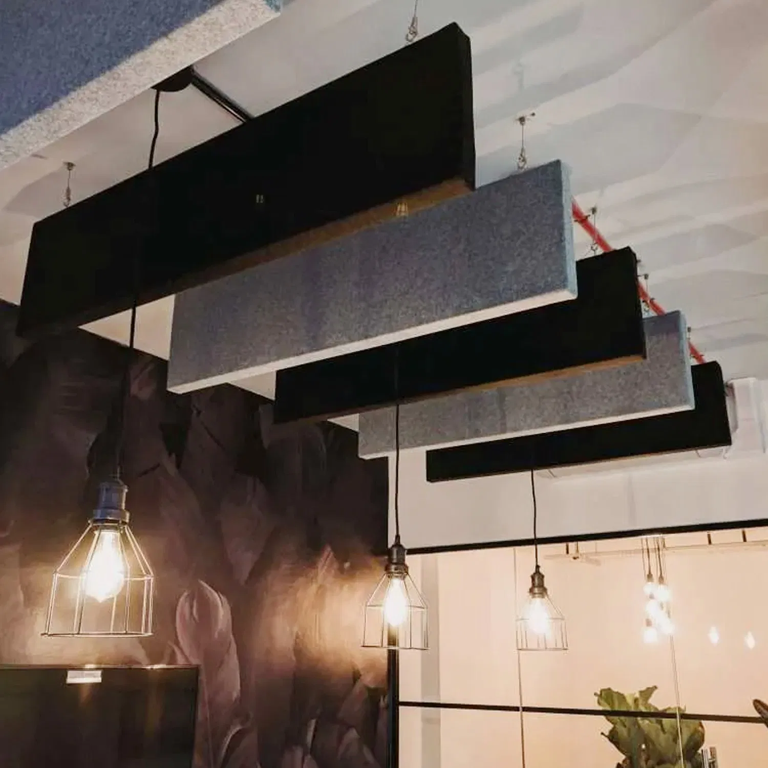 Hanging Suspension Ceiling Panel Pet Soundproof Office Ceiling Sound Absorbing Tiles Acoustic Ceiling Panels