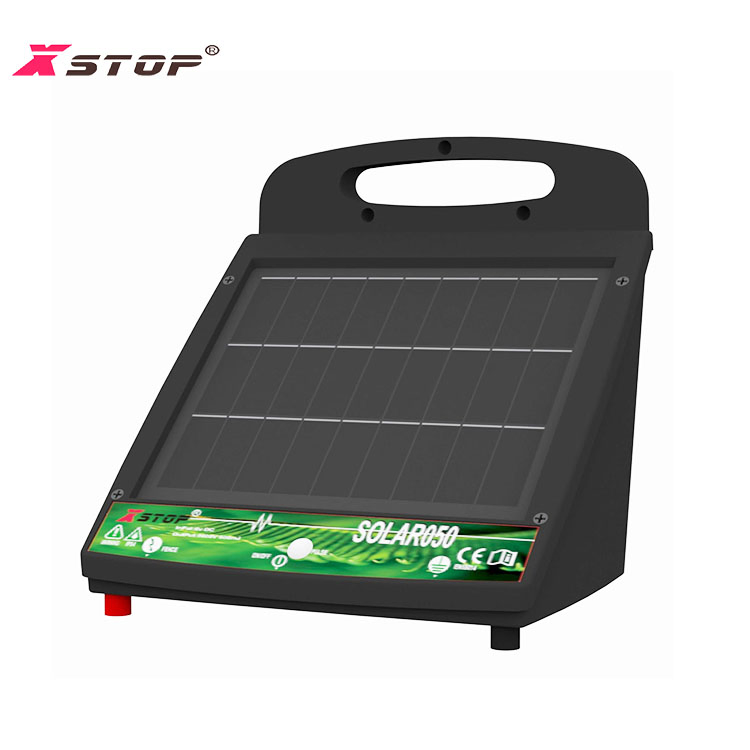 Xstop 6V Battery 0.5 Joule 10 Km Solar Panel Electric Electronic Fence Energizer Solar0050