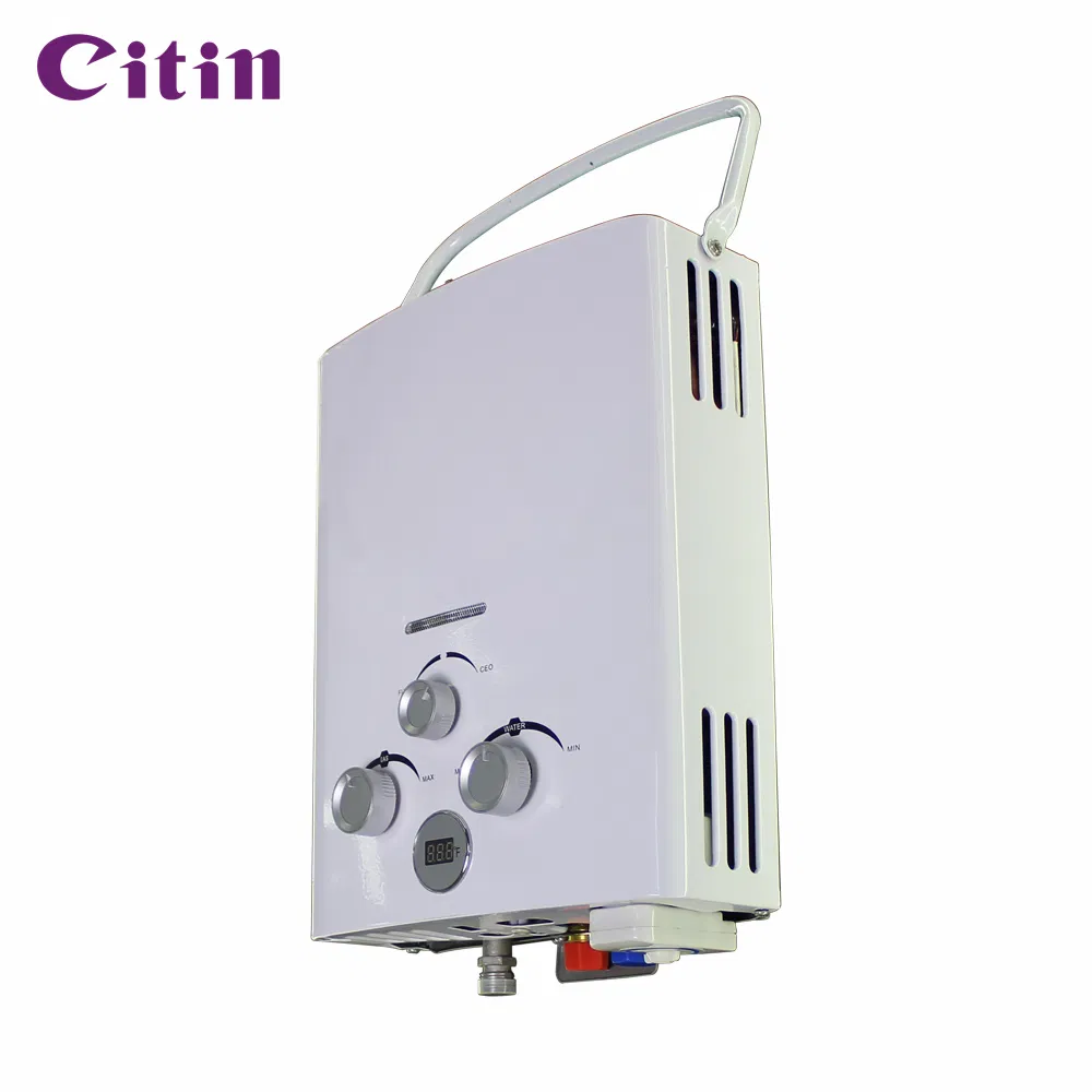 Compact Knob Control Gas Water Heater for Outdoor Adventures Gas Water Heater