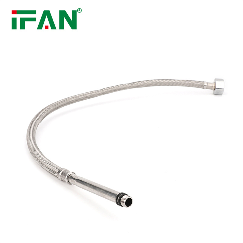 Ifan Factory Price Heatproof Braided Water Hose Silver Stainless Steel Braided Hose