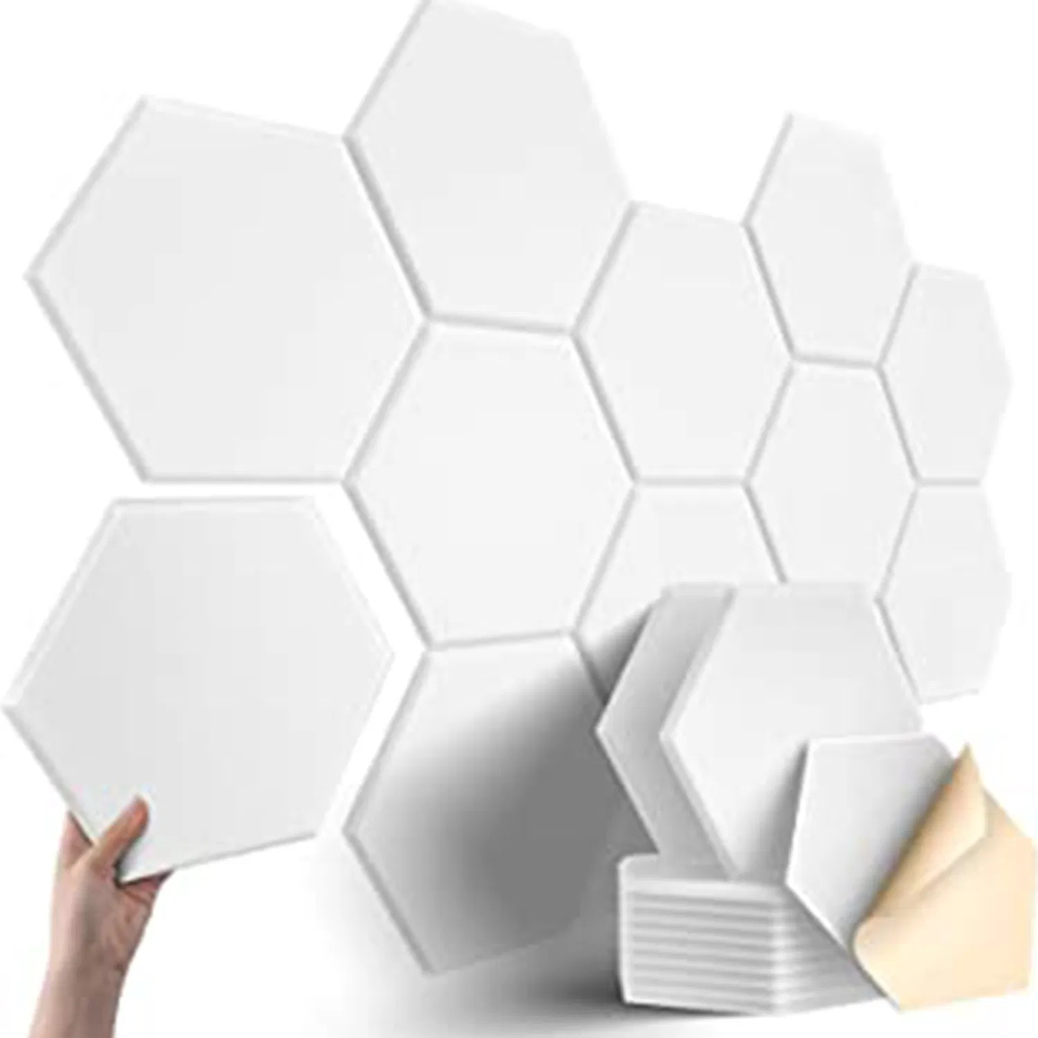 Polyester Hexagon Sound Absorbing Panel Polyester Fiber Hexagon Soundproofing Sound Absorbing