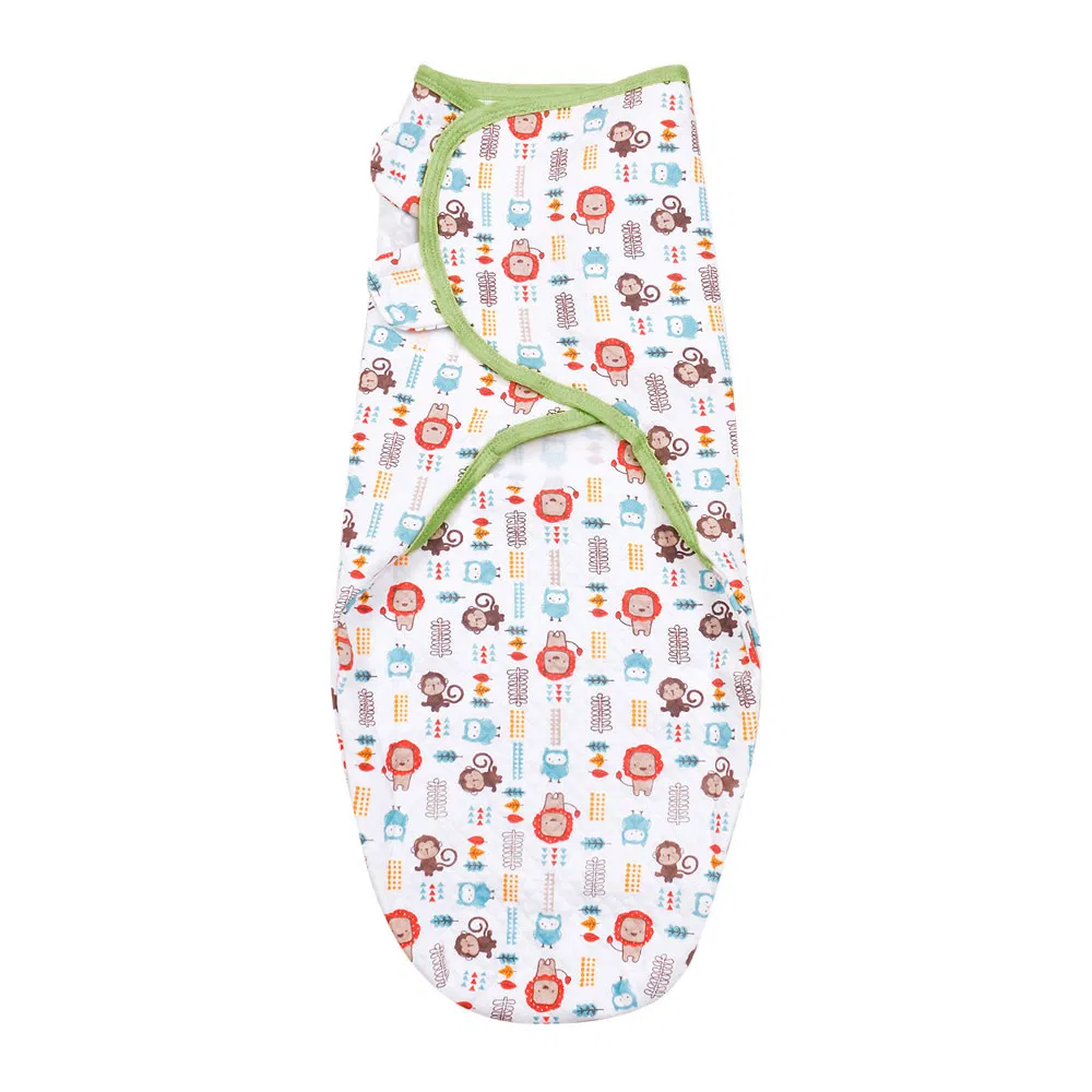 Adjustable Sleep Wrap Baby Swaddle Blanket for Unisex Infant, Soft Cotton Swaddling Sack