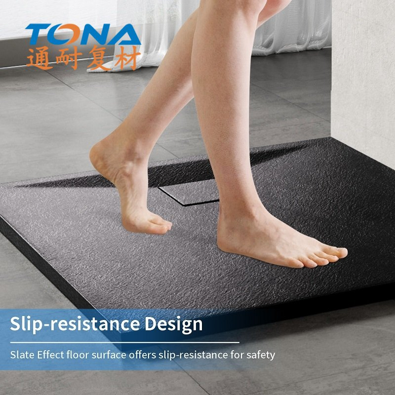 Custom Size FRP Shower Tray Made of SMC Material for Modern Bathroom Spaces