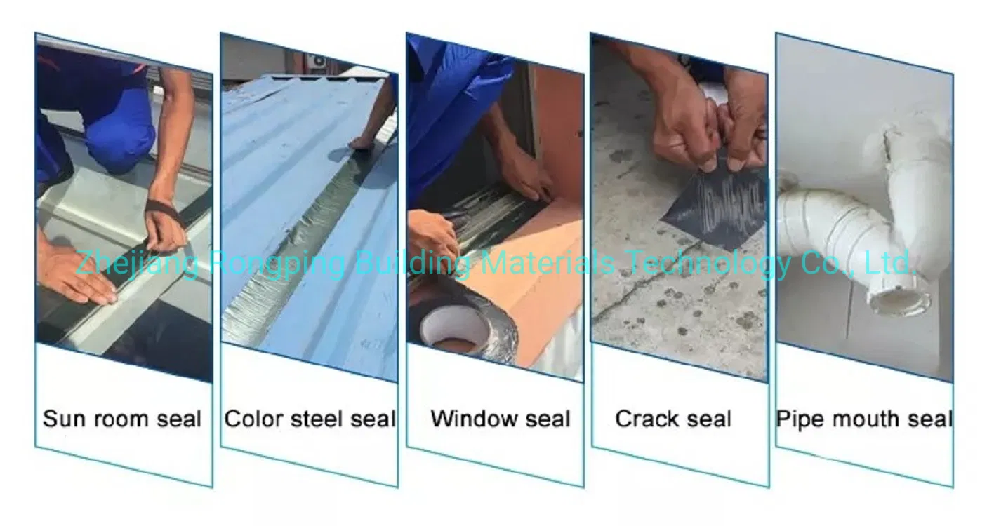 High Quality Heat Resistant Adhesive Aluminum Foil Economical Materials Self Adhesive Asphalt Blanket Butyl Tape