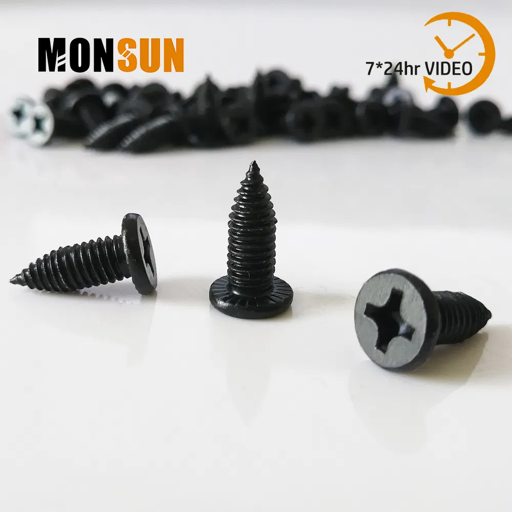 Self Tapping Sheet Metal Screws Pancake Head Serrations