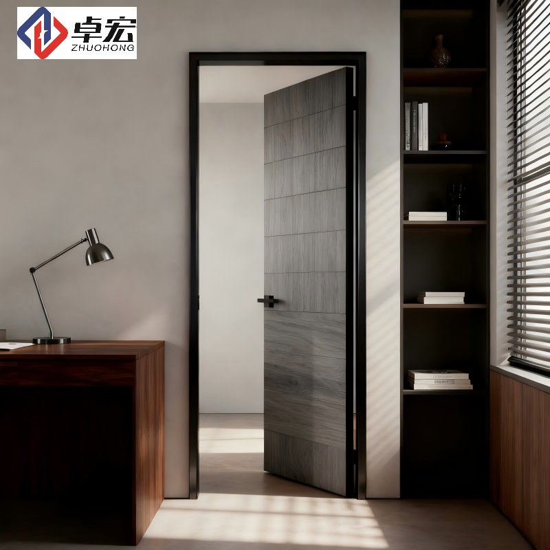 Durable Steel Frame Wooden Door Building Residential Supplier