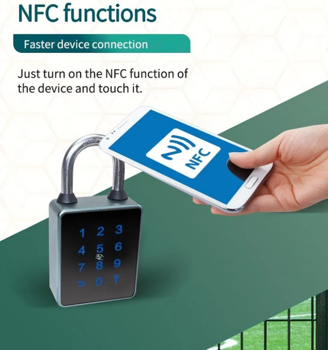 Enhanced Tamper Alarm Function Ttlock Password Zinc Alloy Smart Padlock