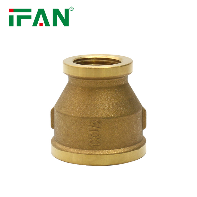 Ifan Good Quality Brass Pipe Fitting Reducing Coupling Brass Fitting
