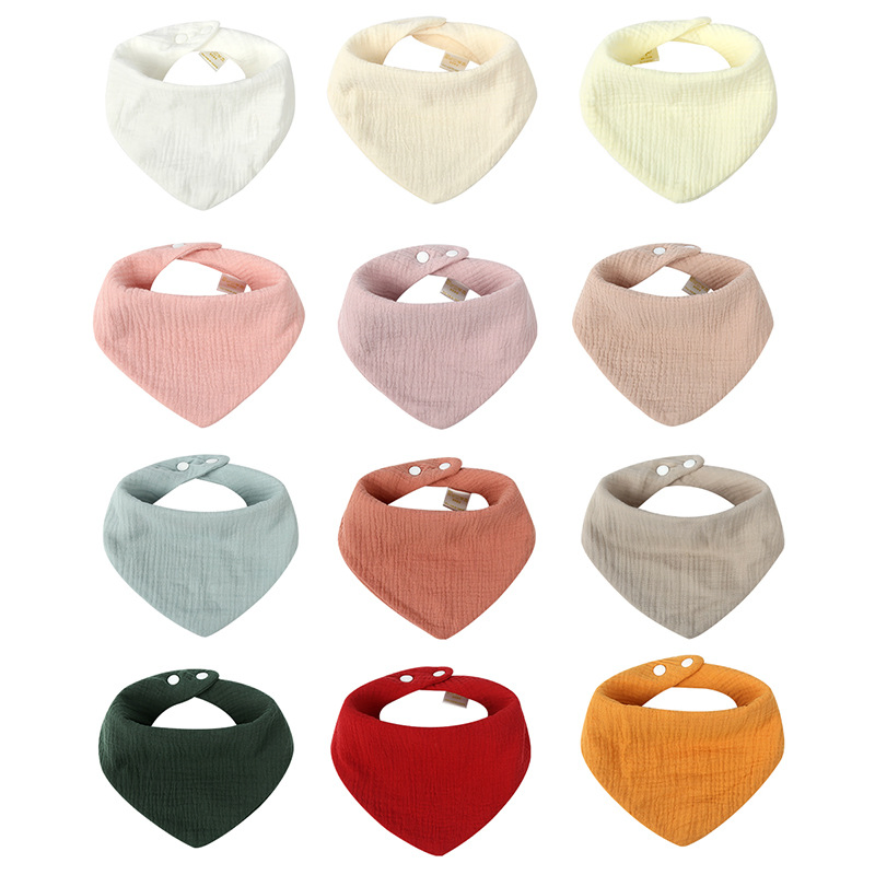 Hot Selling Baby Cotton Triangle Scarf Fall and Winter Dental Bibs