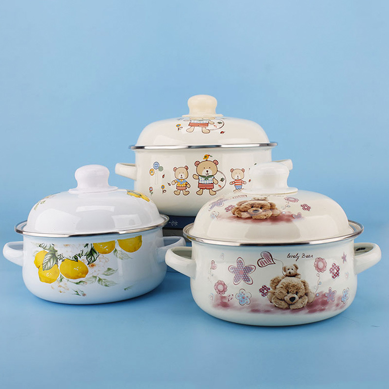 Cartoon International Enamel Casserole Oven High Quality
