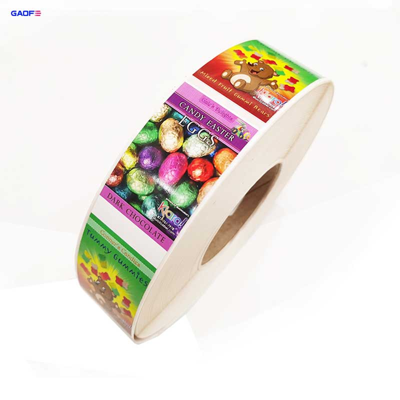High Quality Customized Roll Color Printing Cmyk Glass Wine Bottle Food Packing Waterproof Label