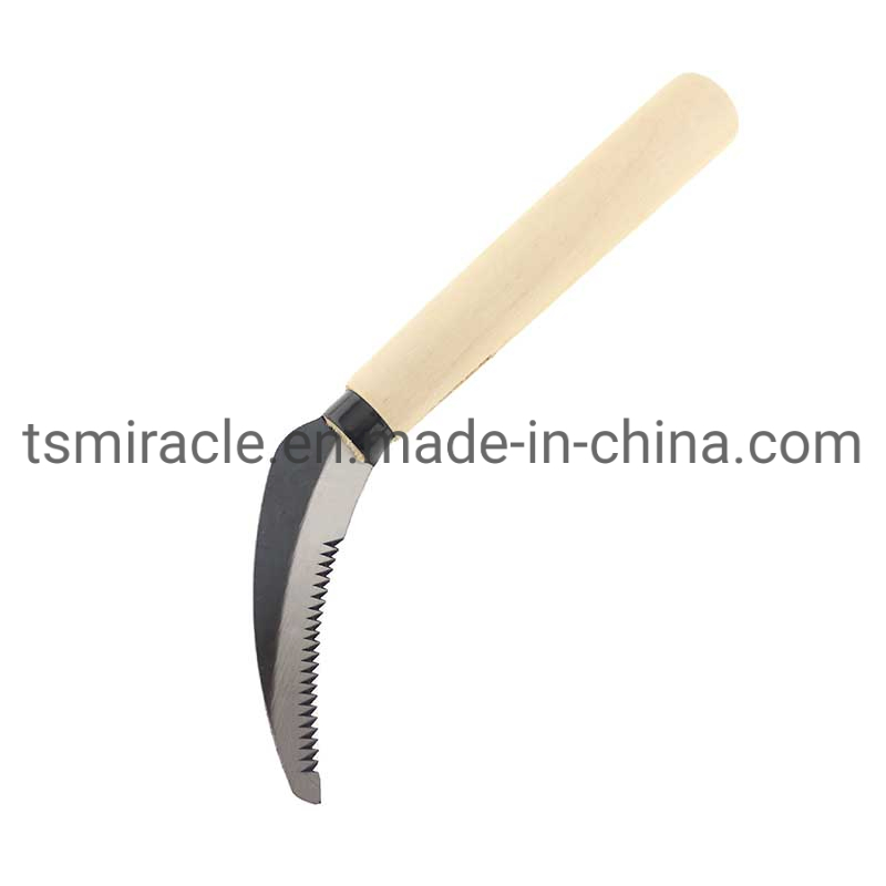 Si206CS Japanese Agricultural Tools Grass Rice Harvesting Weeding Serrated Toothed Knife Sickle
