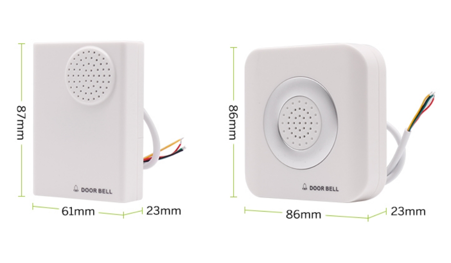 DC12V Fireproof ABS Material Wired Doorbell