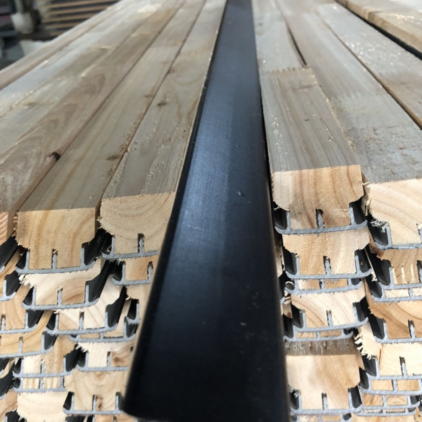 Top Level Black Steel and Wood Composite Door From China