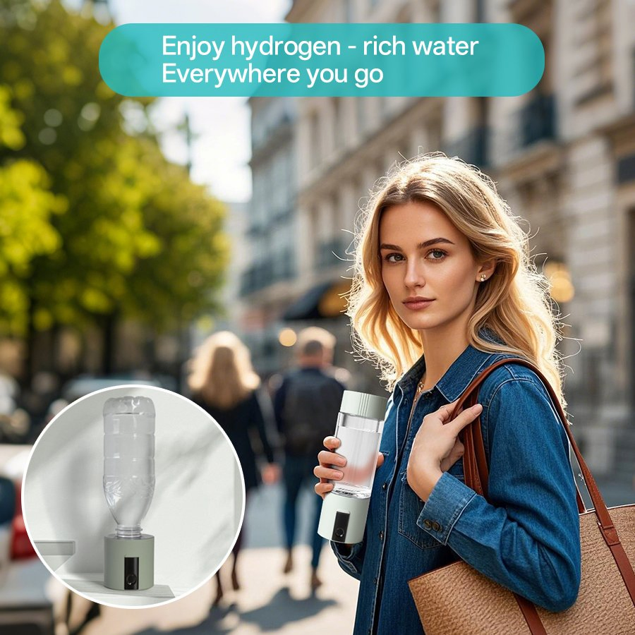 Cahmtf Spe/Pem 5000ppb 6-Layer Platinum Coating Hydrogen Water Bottle: Food-Grade Materials with LFGB Certification