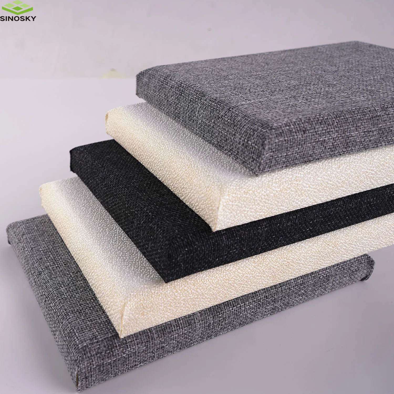 Acoustic Decorative Fabric Wrapped Fiberglass Acoustic Wall Cladding Panel for Recording Studio
