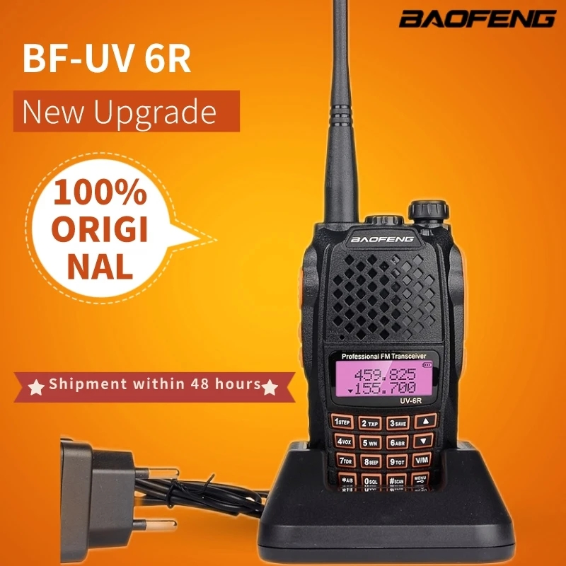 Портативная рация Baofeng UV-6R, 10W, двойной диапазон