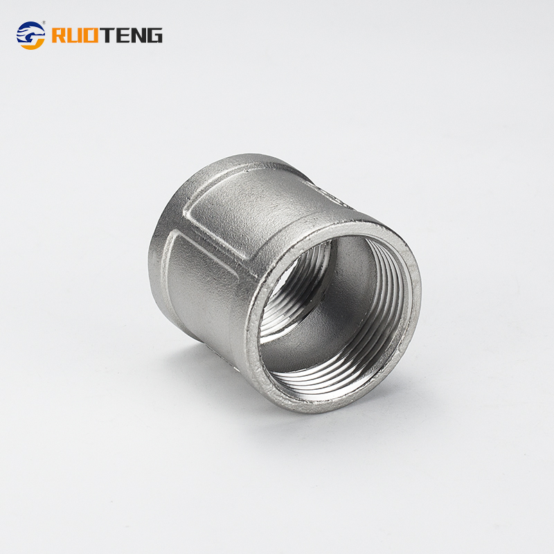 [Ruoteng] Factory Price Stainless Steel 304 Internal Thread Pipe Coupling Socket Band Casting OEM Supported Pipe Fitting Thread Socket New Tech Connector