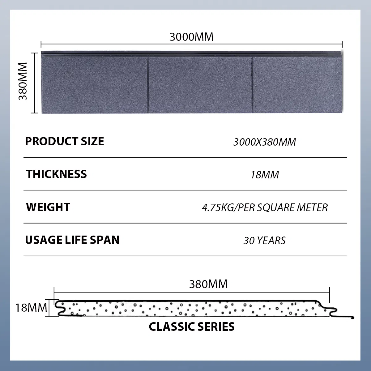 Outdoor Fire-Resistant Building Stone Coated Exterior Wall Insulation Panel Cladding