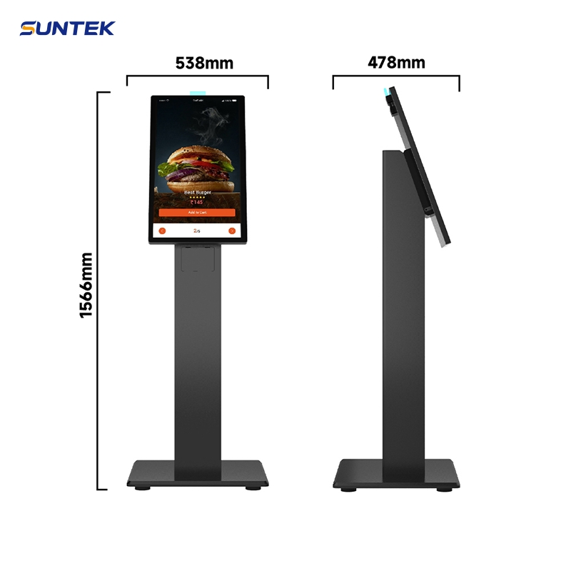 Suntek Smart Restaurant Self Order Kiosk Device Kfc Mcdonalds Fast Food Equipment 21.5" Self Service Payment Kiosk