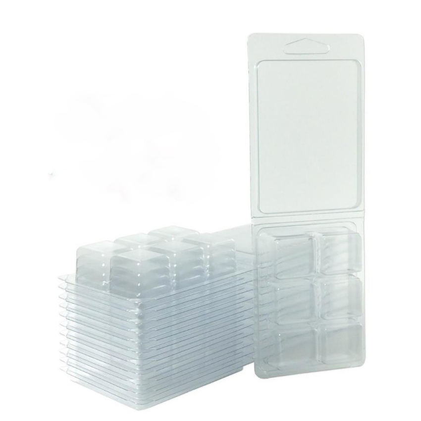 Clear Plastic Clamshells Candle Scent Wax Tarts with Tight Lid