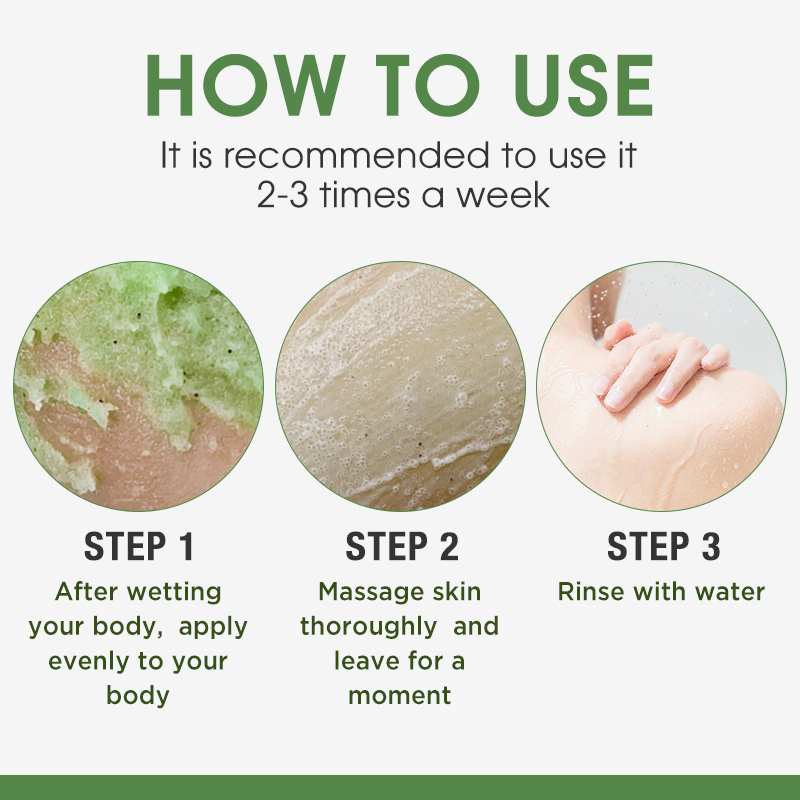 Private Label Body Care Avocado Body Scrub OEM/ODM Whitening Moisturizing The Skin