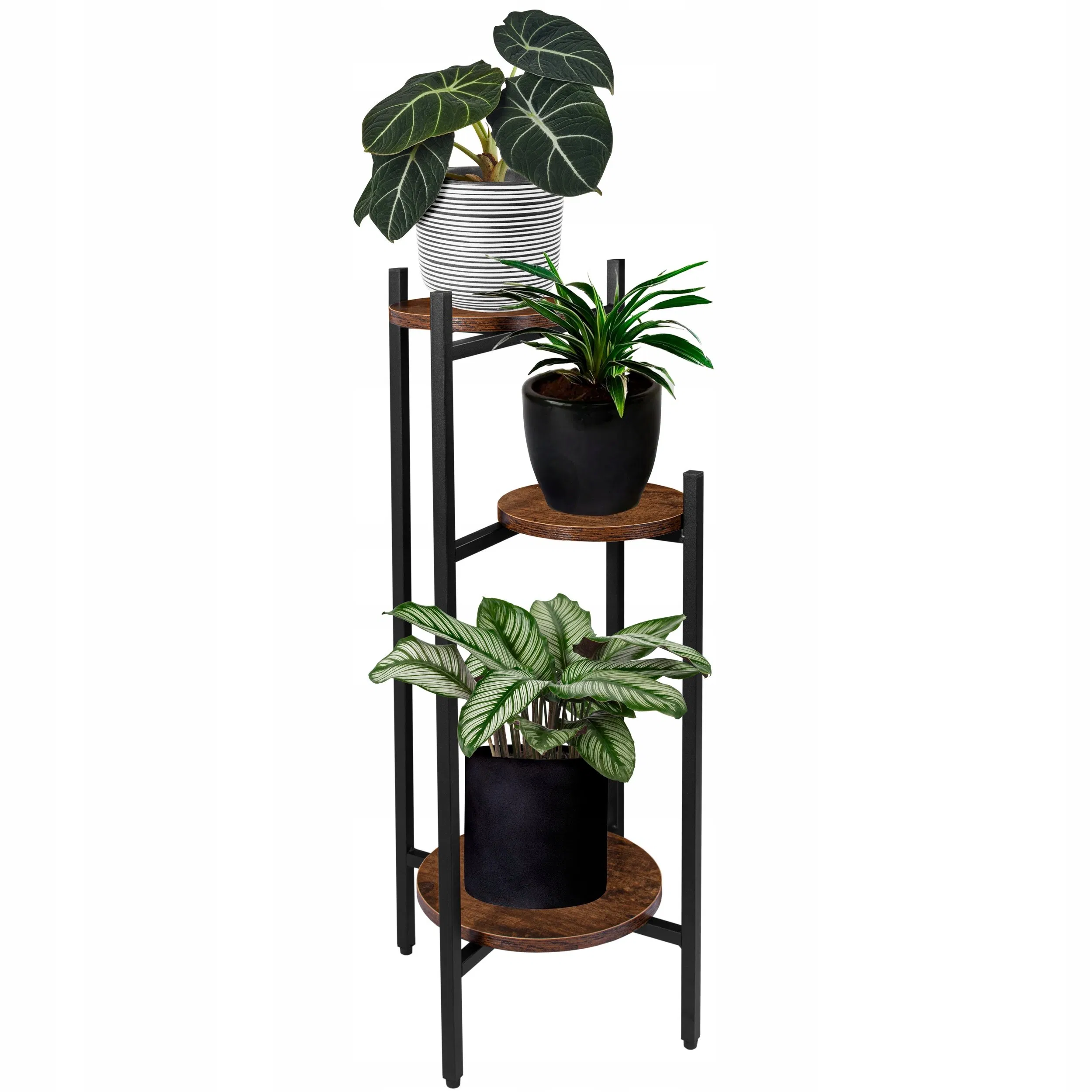 Wood Plant Rack Support Outdoor Wooden Hang Potting Shelf Wedding Decoration Multi-Layer Flower Stands Display