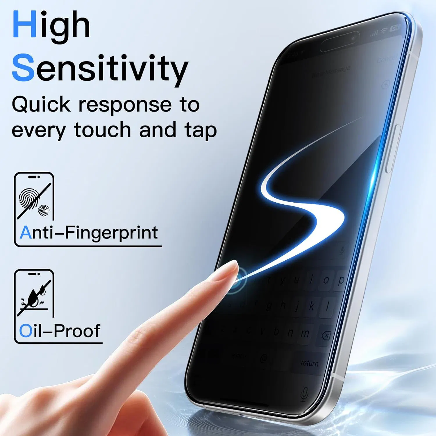 10 шт. 360° антишпионская защитная плёнка для iPhone 13-17 Pro Max