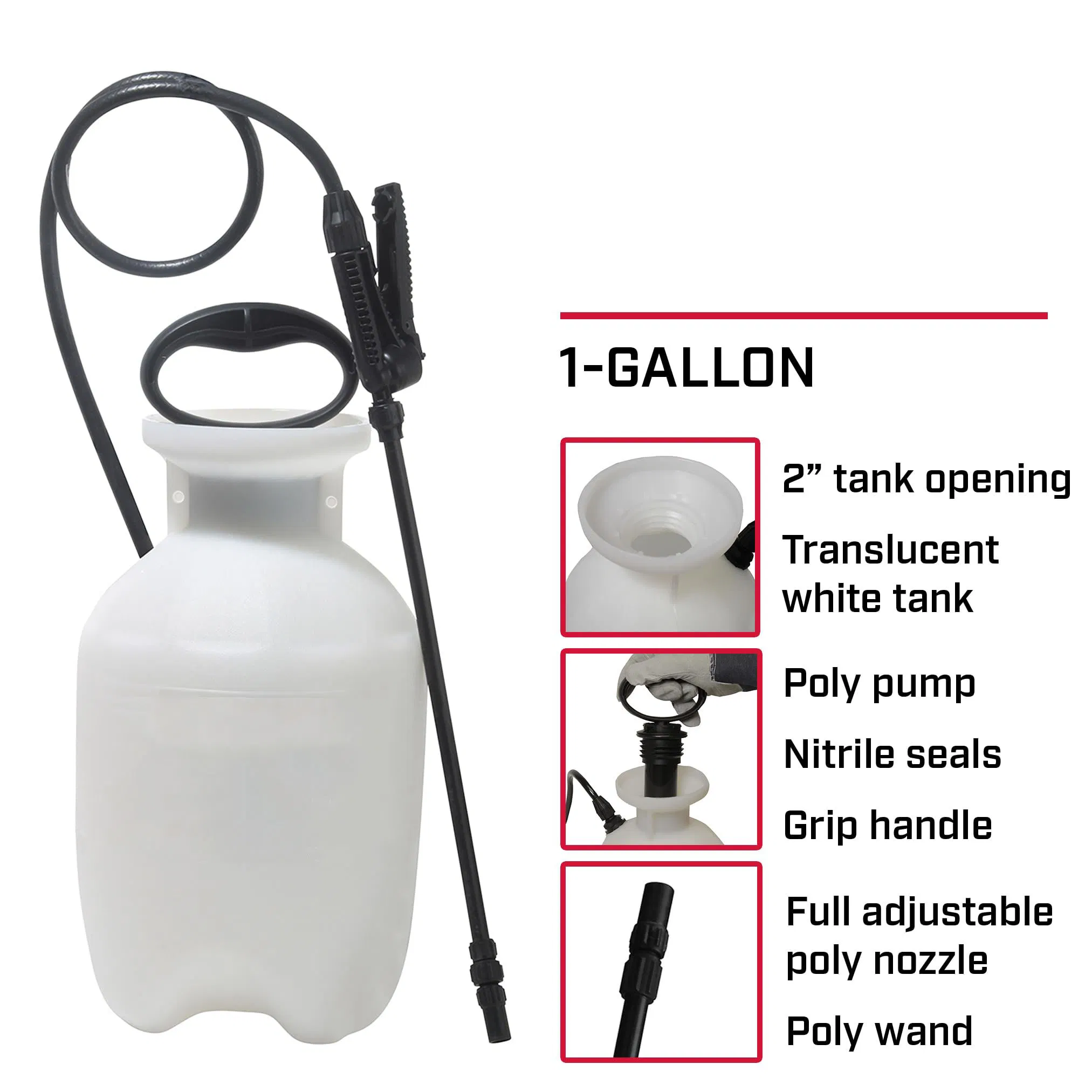 Gallon Lawn and Garden Pump Pressured Sprayer for Spraying Plants