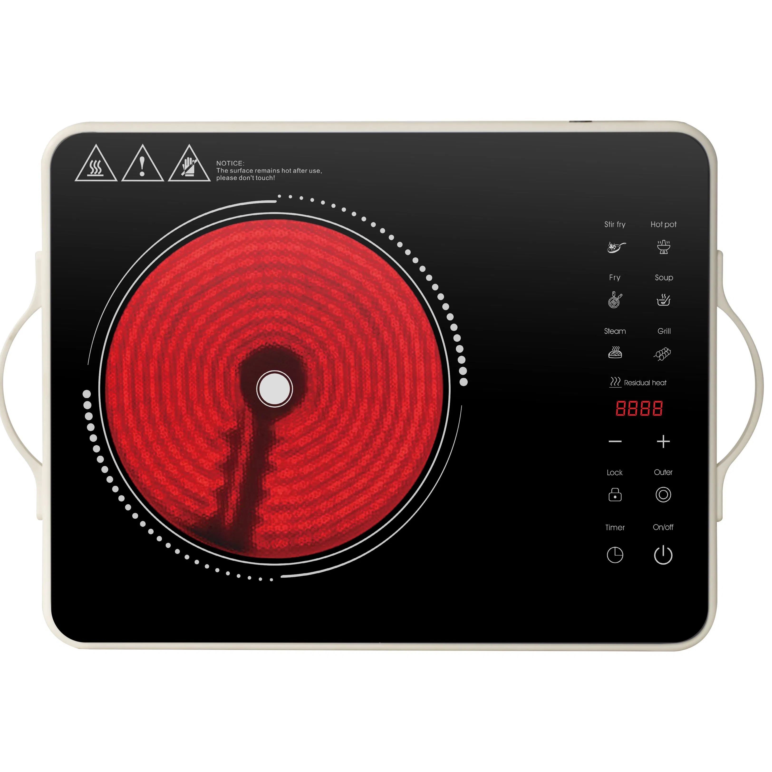 High-Power Ceramic Cooking Plate for Versatile Meal Preparation Infrared Cooker