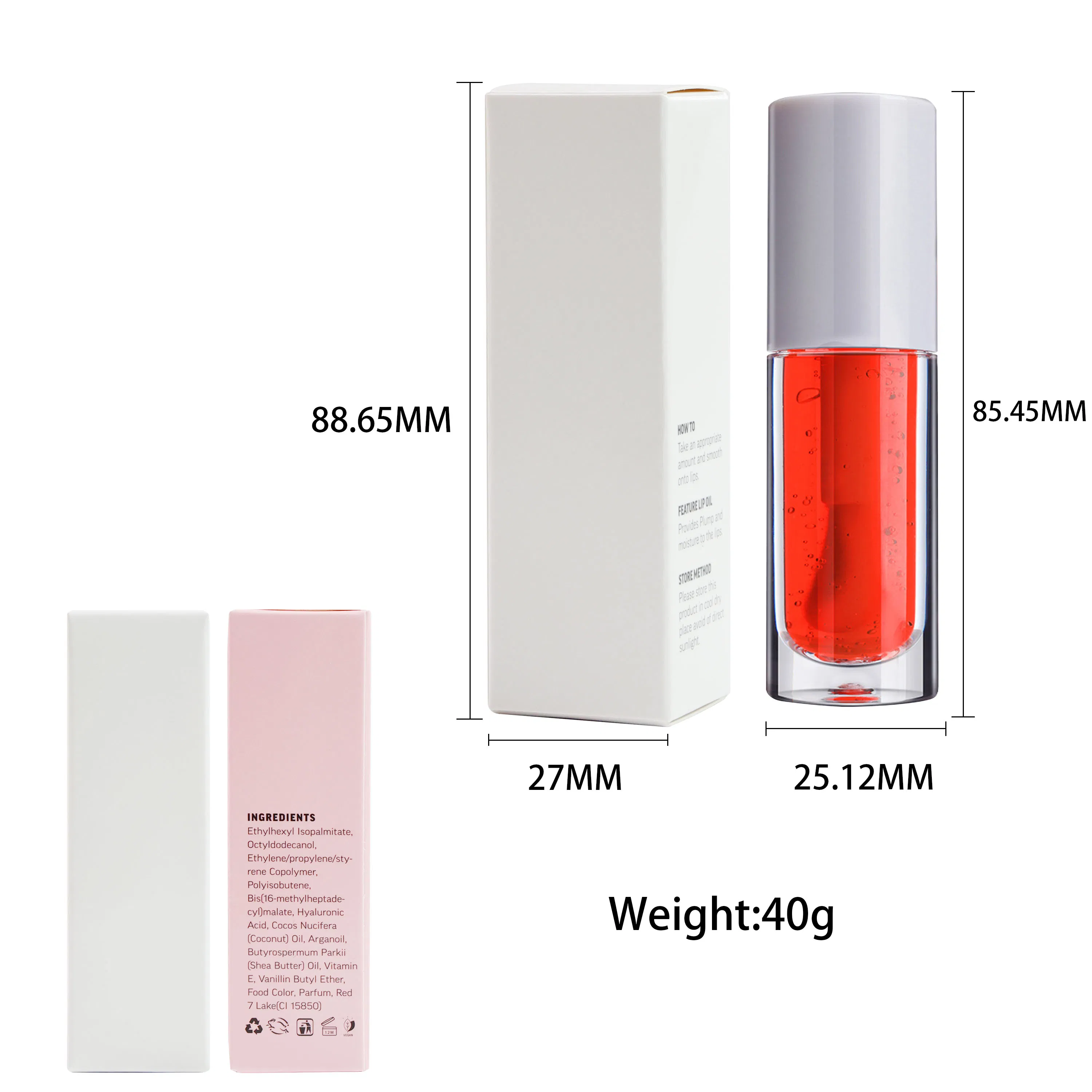 Customized Liquid Lip & Cheek Tint Logo Oil Based Water Berry Lip Tint