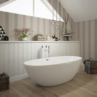 Акриловая угловая ванна с гидромассажем