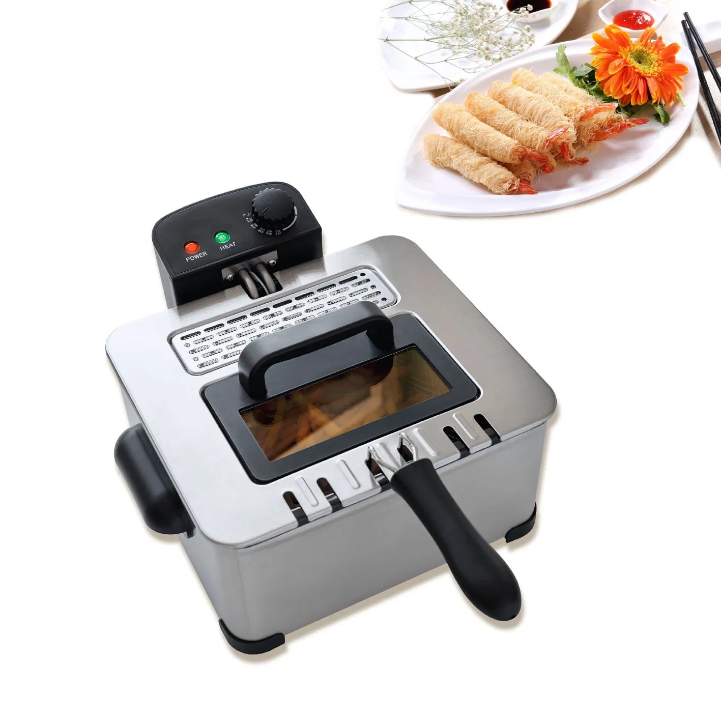Electric Deep Mini Air Fryer, Home Handmade Health Food with Fryer