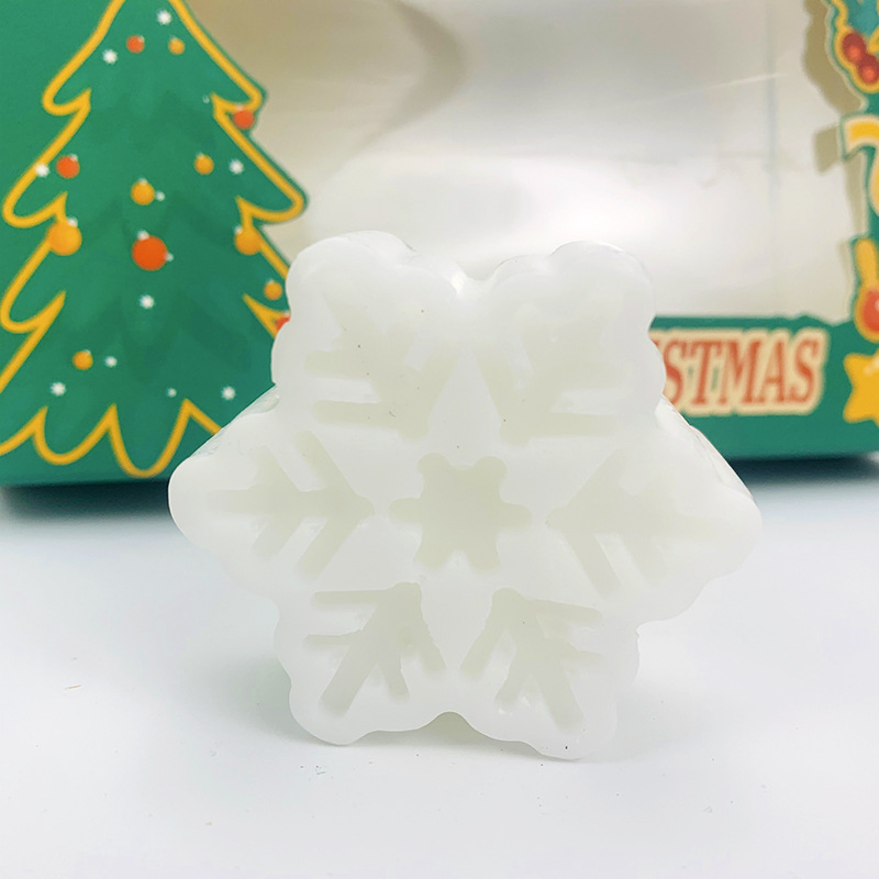 Beauty Skin Lightening Soap Handmade Christmas Gift Fragrant Santa Snowman Soap Solid Whitening Mineral Soap