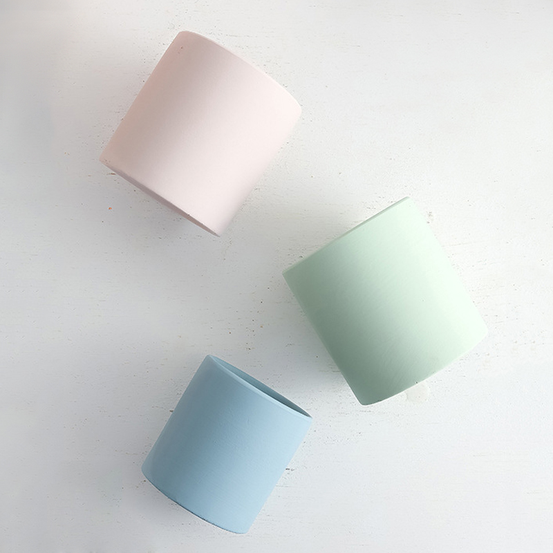 Горшки керамические цветные скандинавский стиль