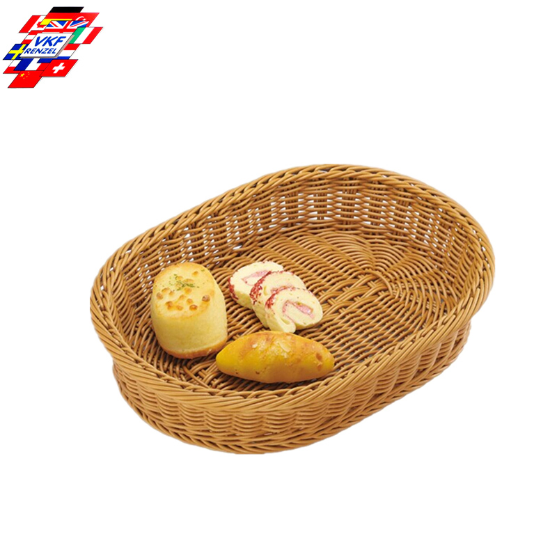 Produce Display Oval Brown 400*300*80mm Environmentally Conscious and Natural Product Presentation Loose and Unpacked Vegetables and Fruit Retail Equipm