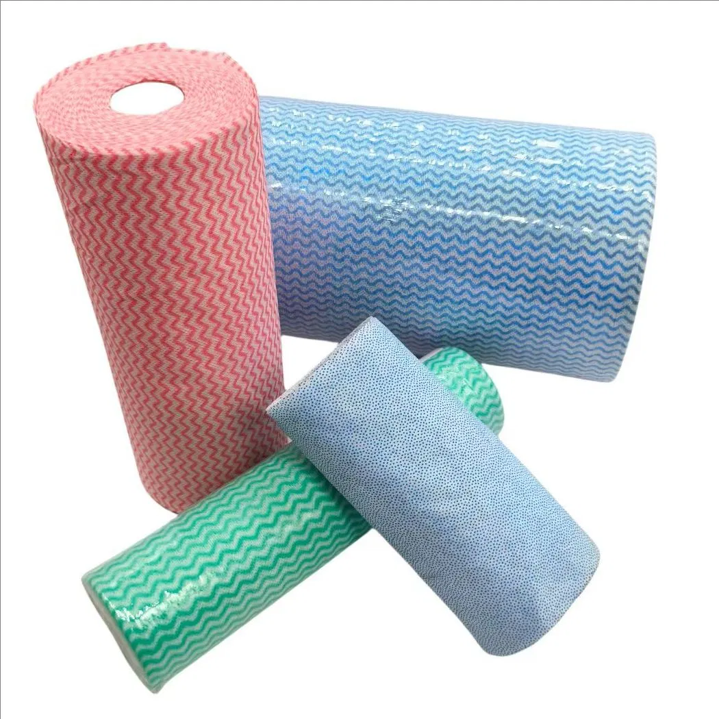 Hot Selling Spunlace Nonwoven Factory High Quality Printed Dry Wipes Kitchen Cleaning Wipes Manufacturer
