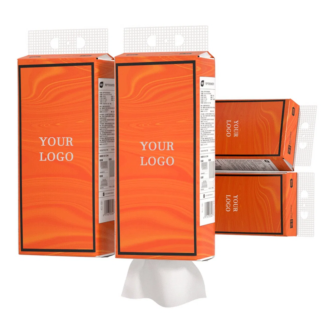 Customized 3ply Kleenex 1000 Sheets Hunginged Wall Mounted Facial Tissue Paper