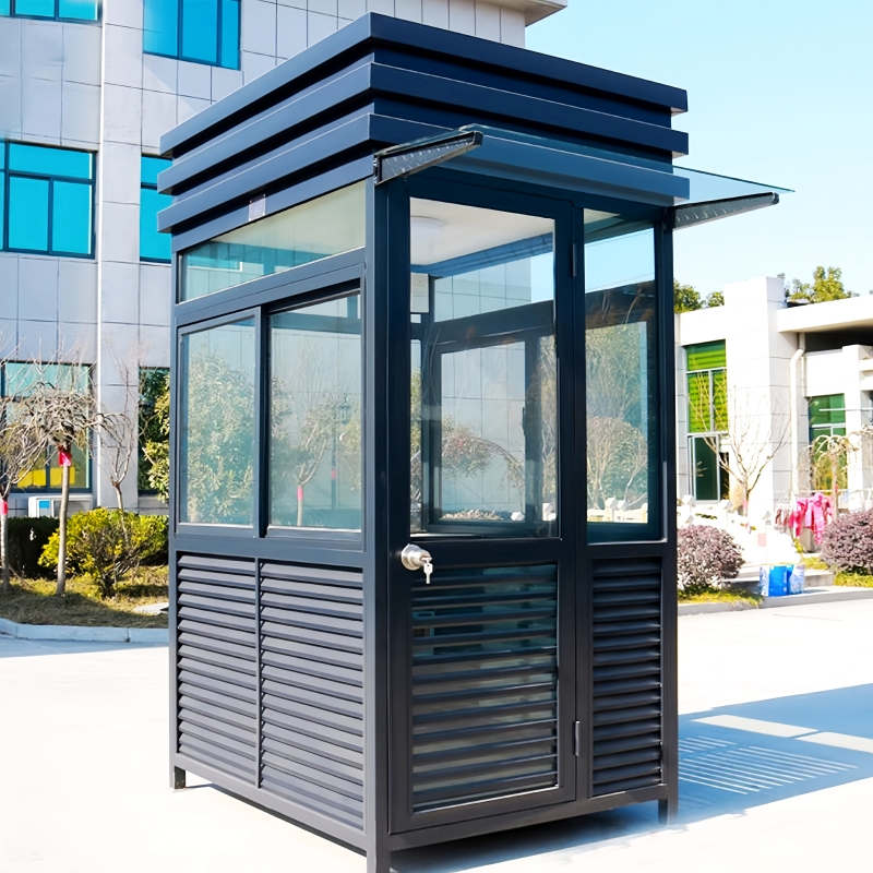 2m/2.5m Best Seller Outdoor Steel Structure Luxury Modular Mobile Modern Portable Prefab Sentry House for Prefabricated Booth Security Guard Service Kiosks