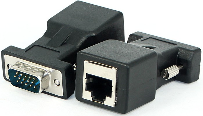 Удлинитель VGA 20 м через UTP Cat5/6