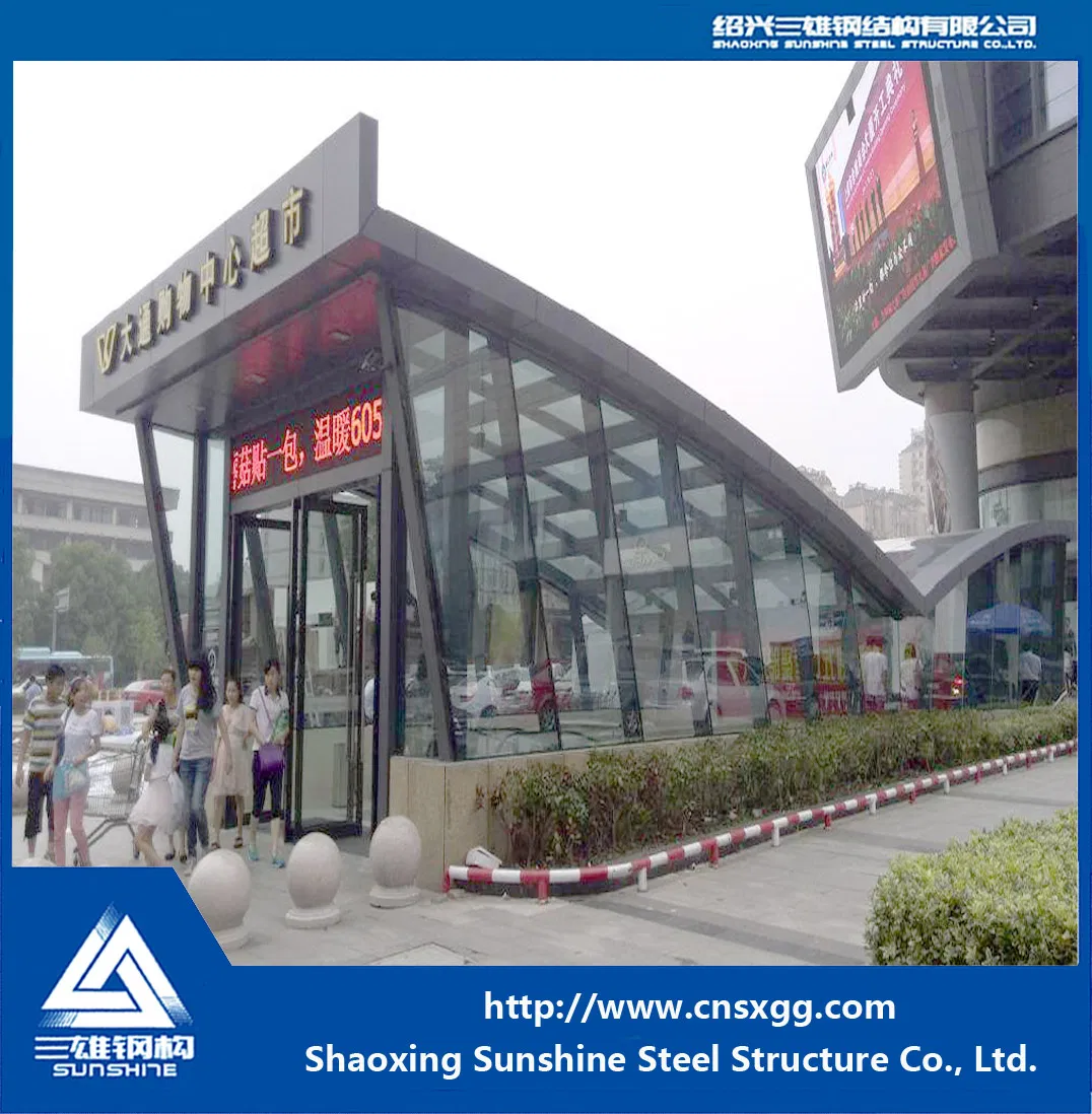 Steel Structure Girder with Glass for Underground Store