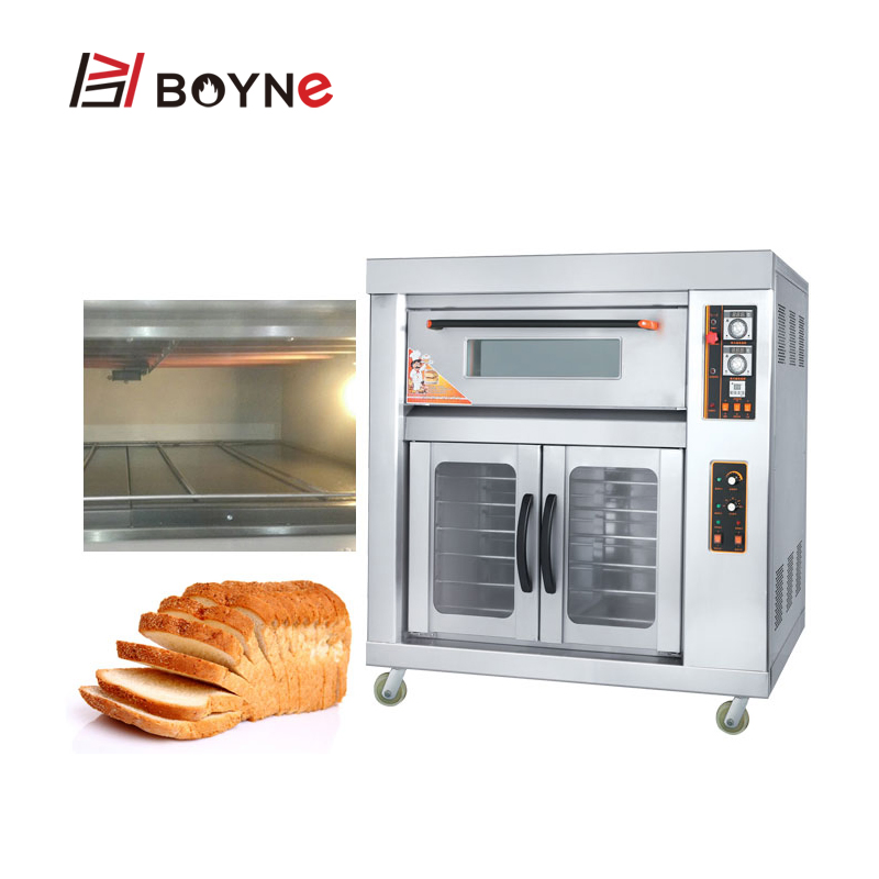 One Layer Two Trays Gas Oven with Proofer